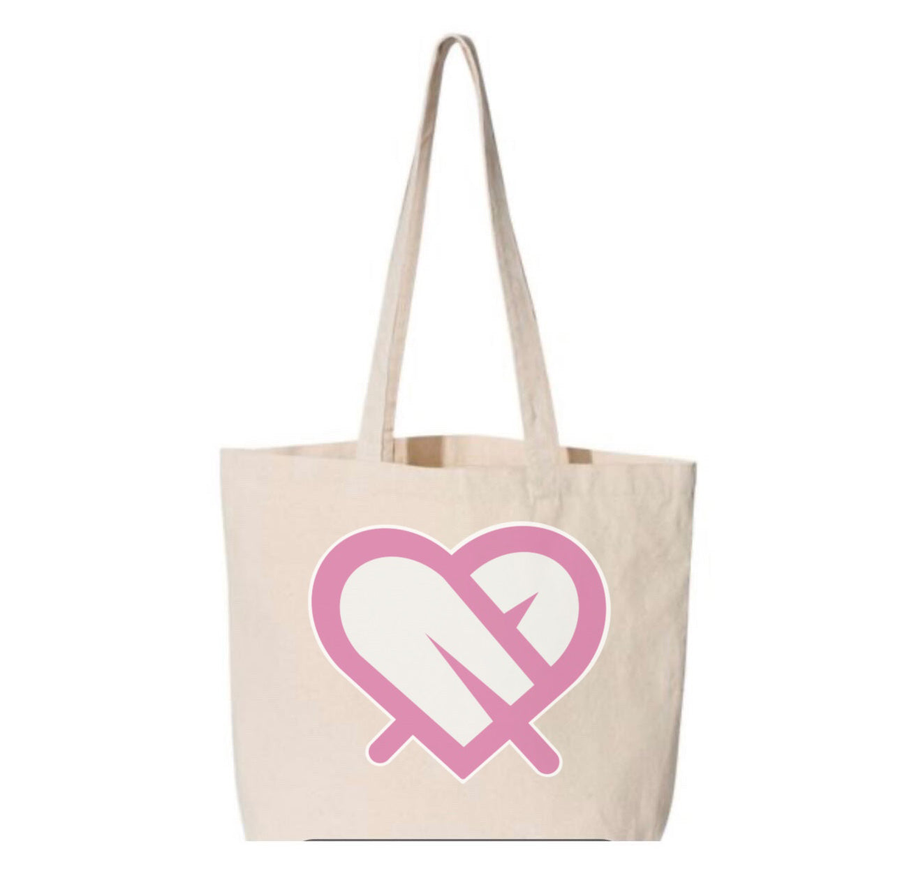 Pink "Paletas Heart" Tote Bag